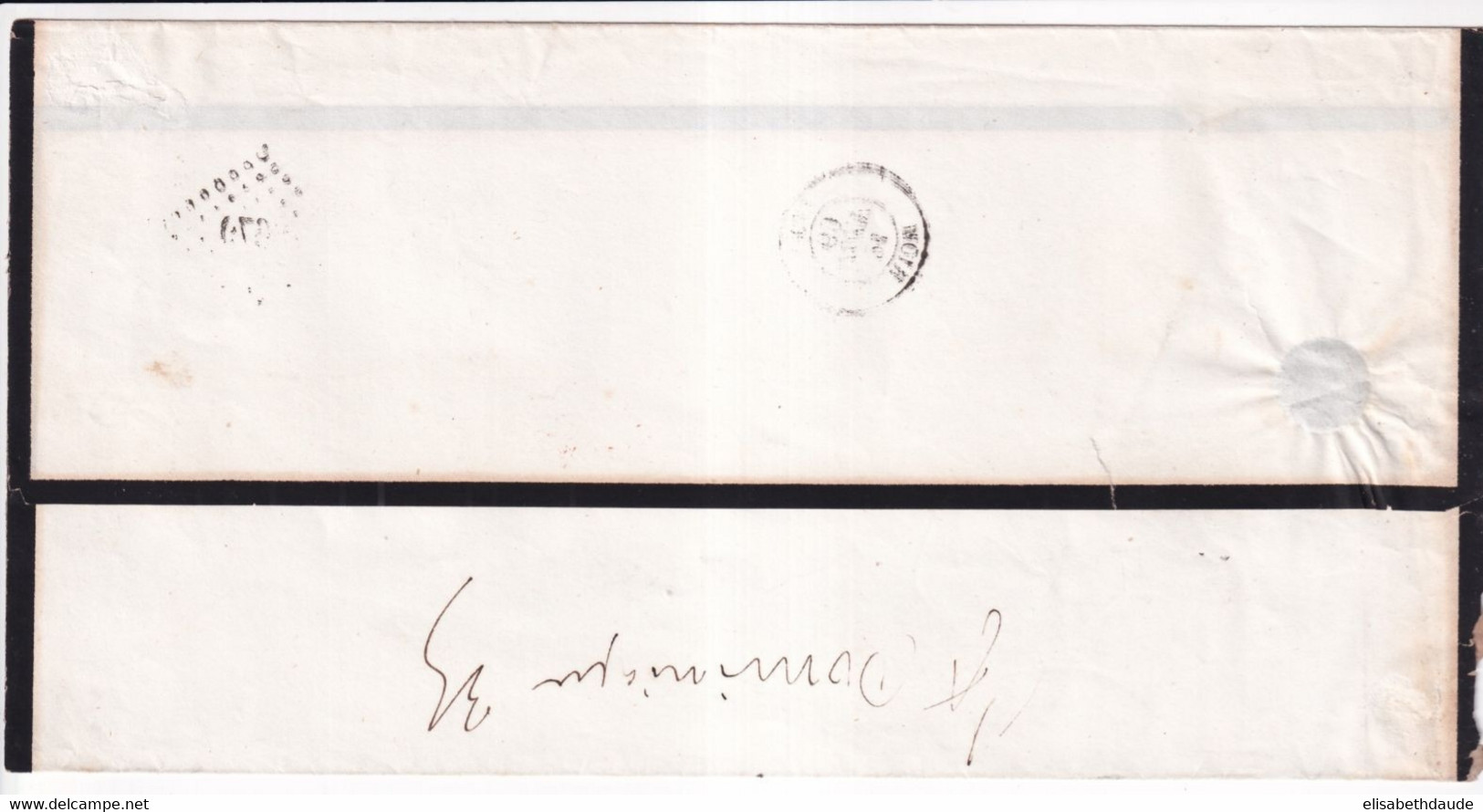 1860 - TARIF SPECIAL 10c FAIRE-PART ! EMPIRE 10c SUP ! Sur LETTRE De RIOM PC 2676 => PARIS - 1853-1860 Napoleon III