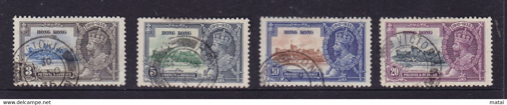 HONG KONG 1935 SILVER JUBILEE STAMP - 1941-45 Japanse Bezetting