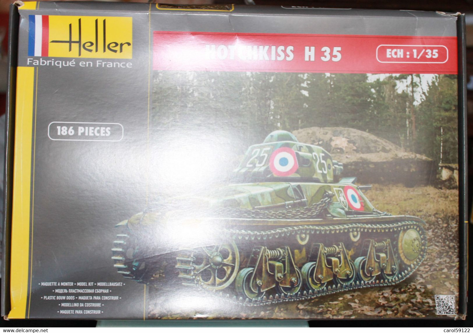 Maquette HELLER 1/35  HOTCHKISS H35 - Army