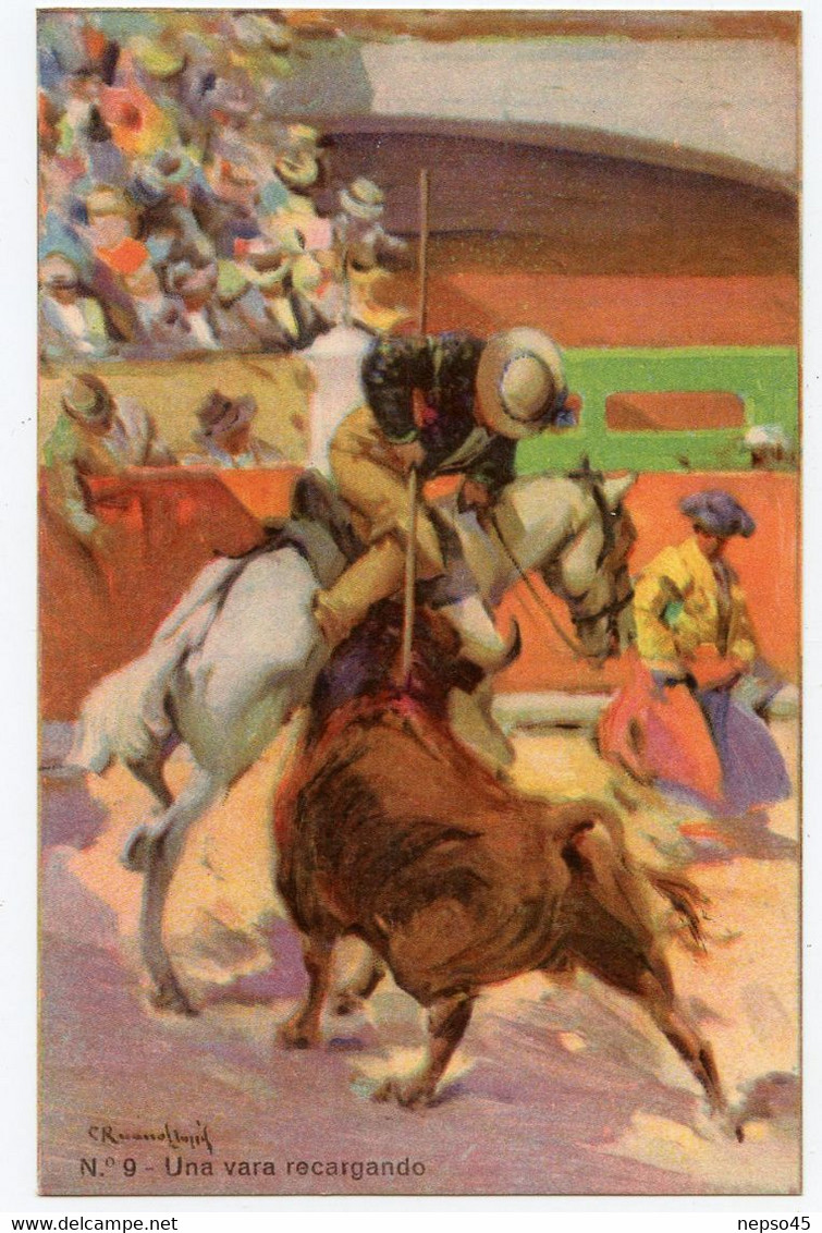 Corrida.una Vara Recargando. Picador. - Corrida