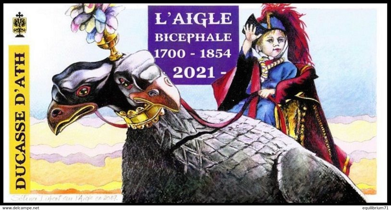 CS/ HK° - DUOSTAMP / MYSTAMP° - Ath - 1854/2021 - L'aigle à Deux Têtes / De Tweekoppige Adelaar / Der Zweiköpfige Adler - Lettres & Documents