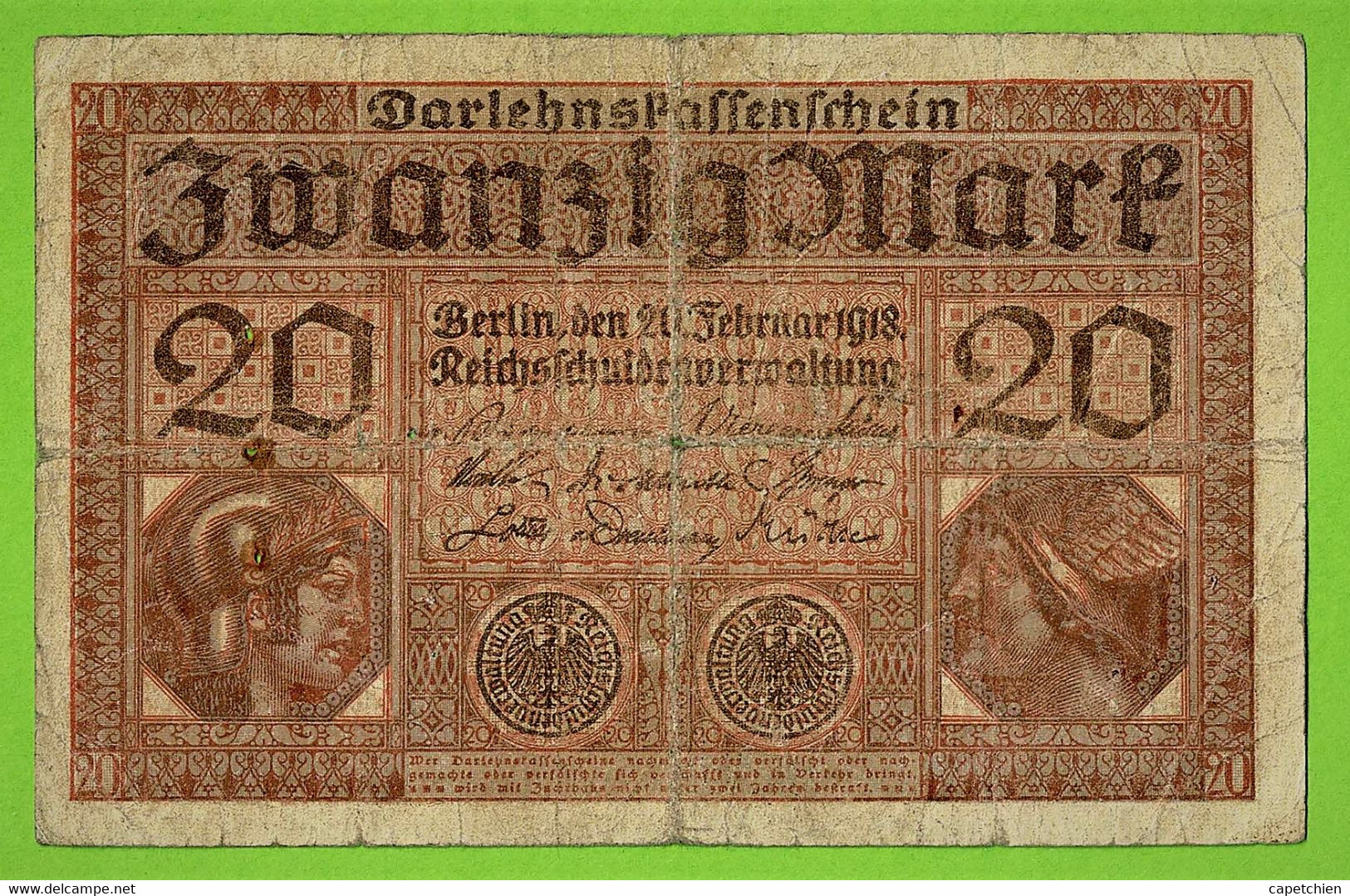 ALLEMAGNE / 20 MARK / 20 - 02 - 1918 - 20 Mark