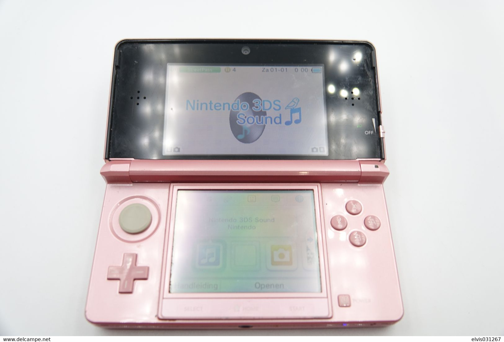 NINTENDO 3DS  : PINK CONSOLE HANDHELD WITH CHARGER + MEMORY CARD + MY FOAL 3D GAME