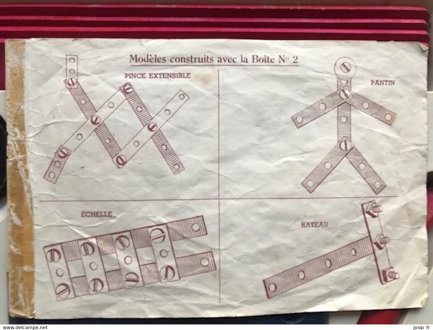 JEU DE CONSTRUCTION ANCIEN: EDUCABOIS BOÎTE N°2- VERS ANNÉES 1960 - TOUT EN BOIS - Other & Unclassified