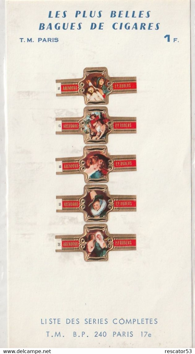 Lot De 5 Bagues Cigares Arendonk Peintures Rubens - Cigar Bands