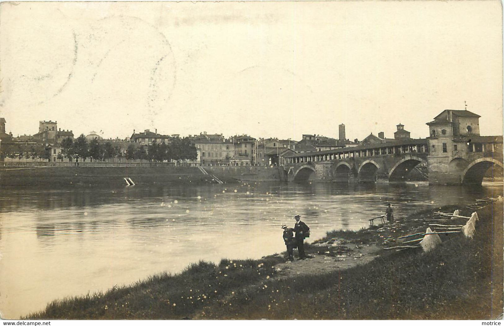 PAVIA -ponte Coperto Sul Ticino ,carte Photo.. - Vigevano