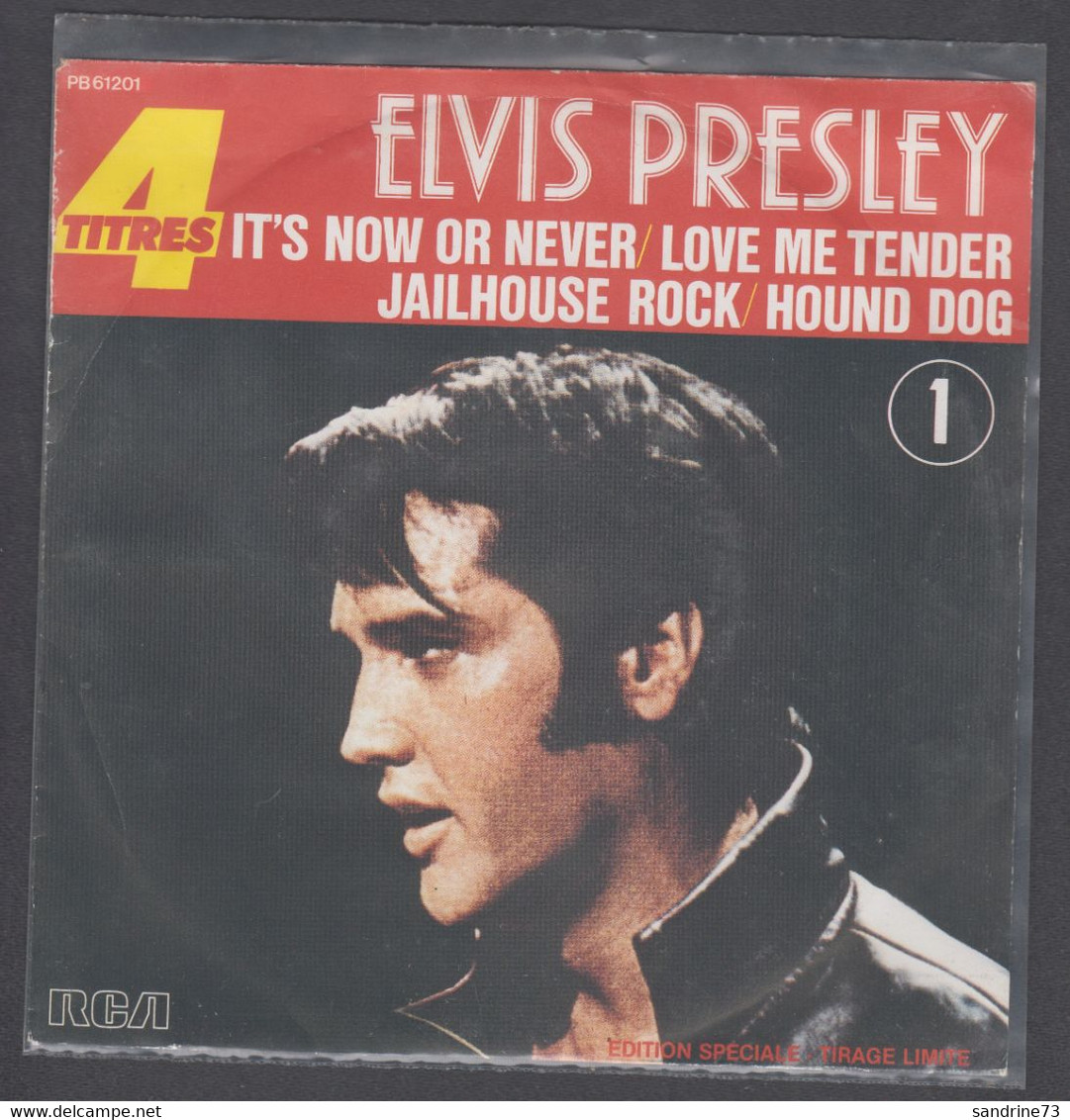 Disque Vinyle 45t - Elvis Presley - It's Now Or Never - Love Me Tender - Jailhouse Rock - Hound Dog - Otros & Sin Clasificación