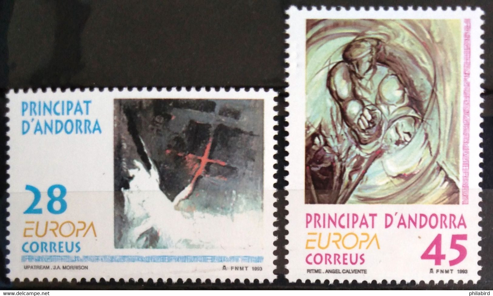 EUROPA 1993 - ANDORRE ESPAGNOL                    N° 222/223                        NEUF** - 1993