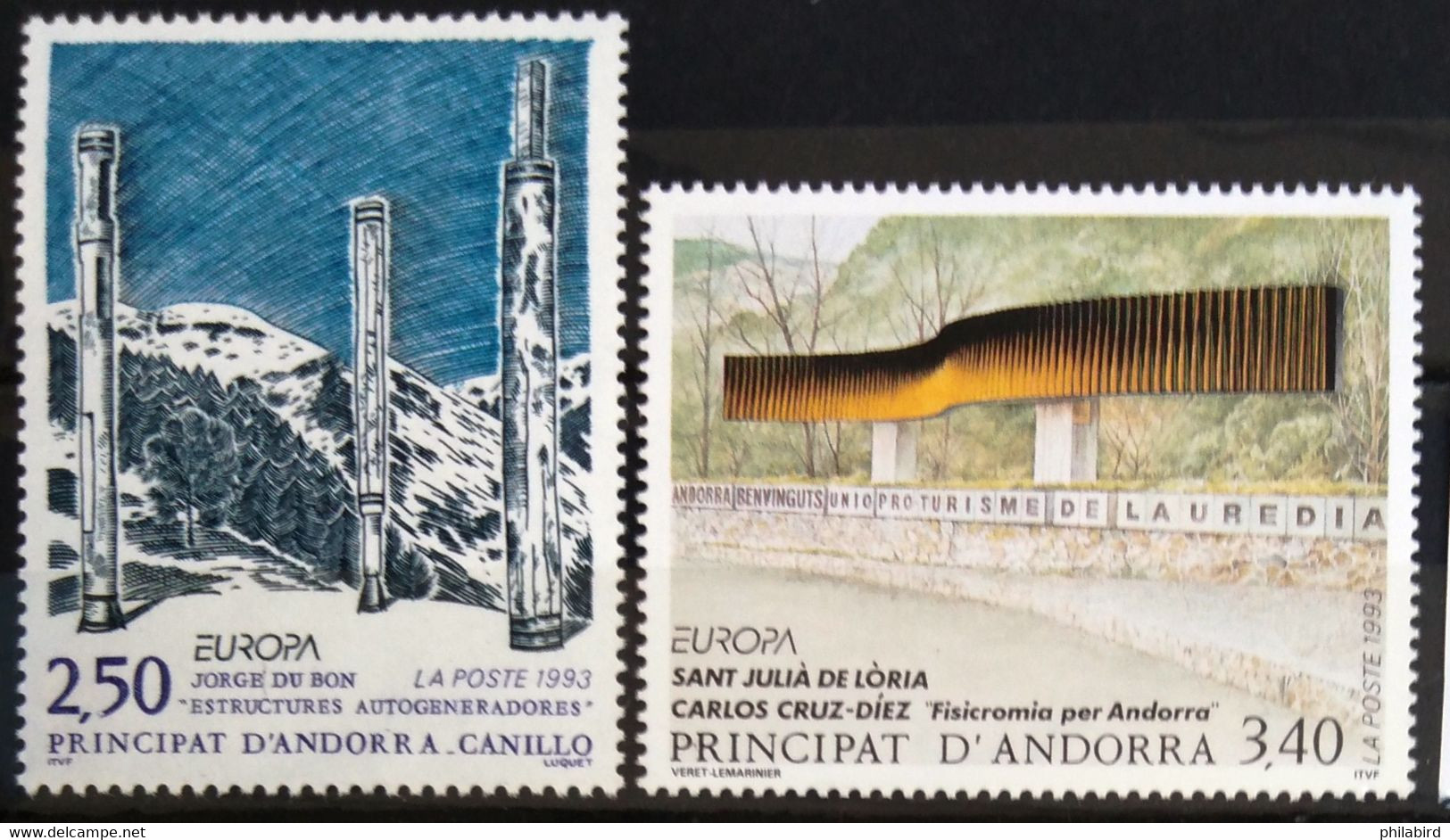 EUROPA 1993 - ANDORRE FRANCAIS                    N° 430/431                        NEUF** - 1993