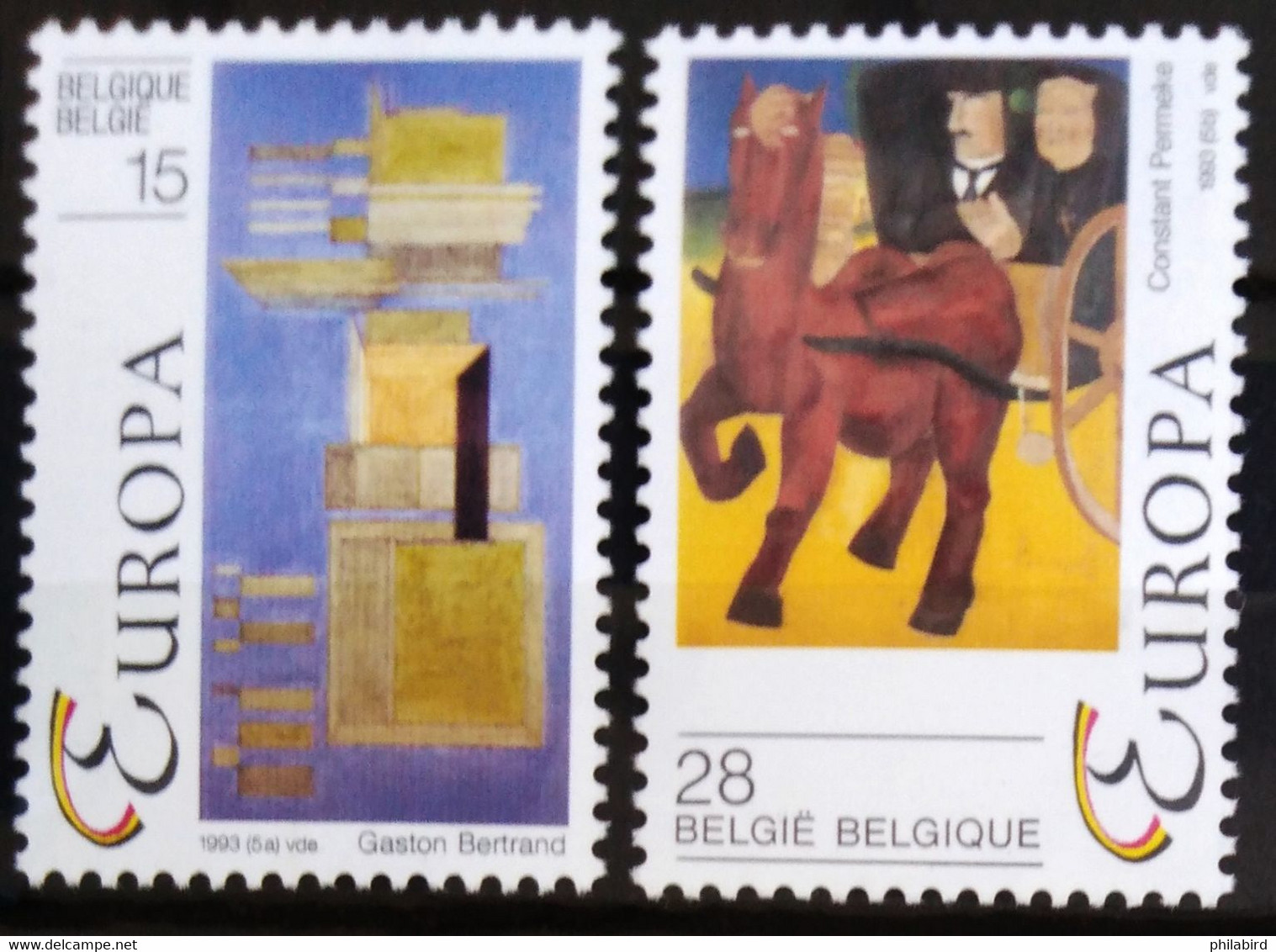 EUROPA 1993 - BELGIQUE                    N° 2501/2502                        NEUF** - 1993