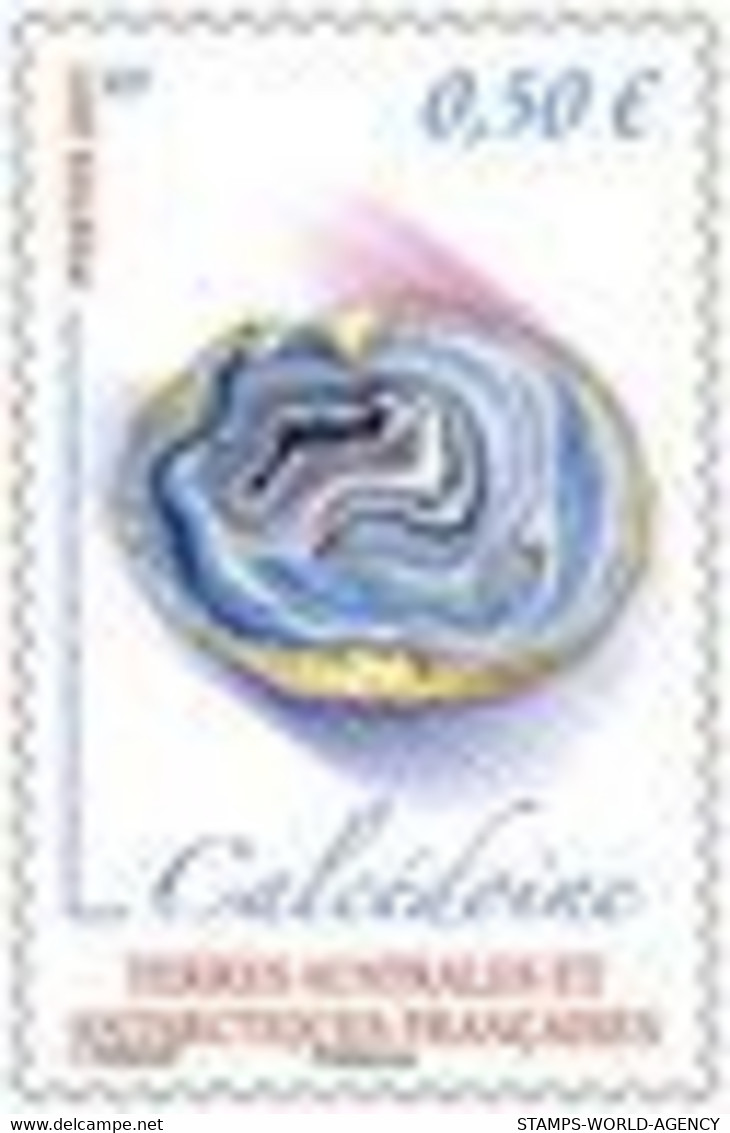 2021-01- TAAF- FSAT- Stamps Face Value Price  MINERALS CALCEDOINE      MNH** - Fauna Antartica