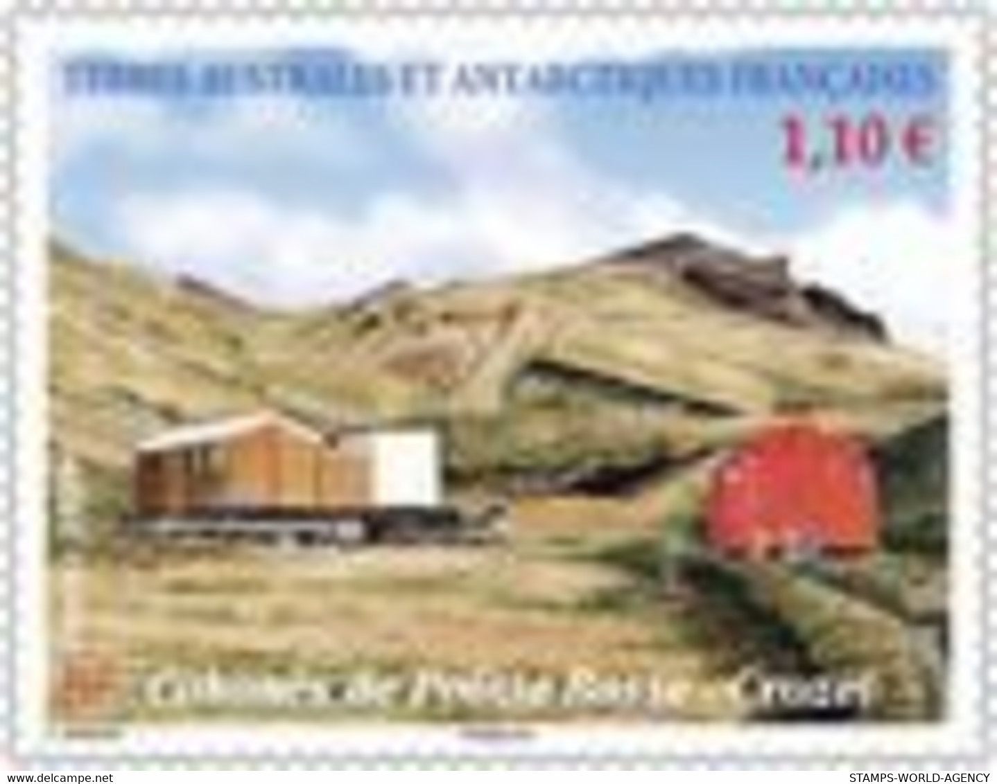 2021-01- TAAF- FSAT- Stamps Face Value Price  CABANNES POINTE BASSE      MNH** - Faune Antarctique