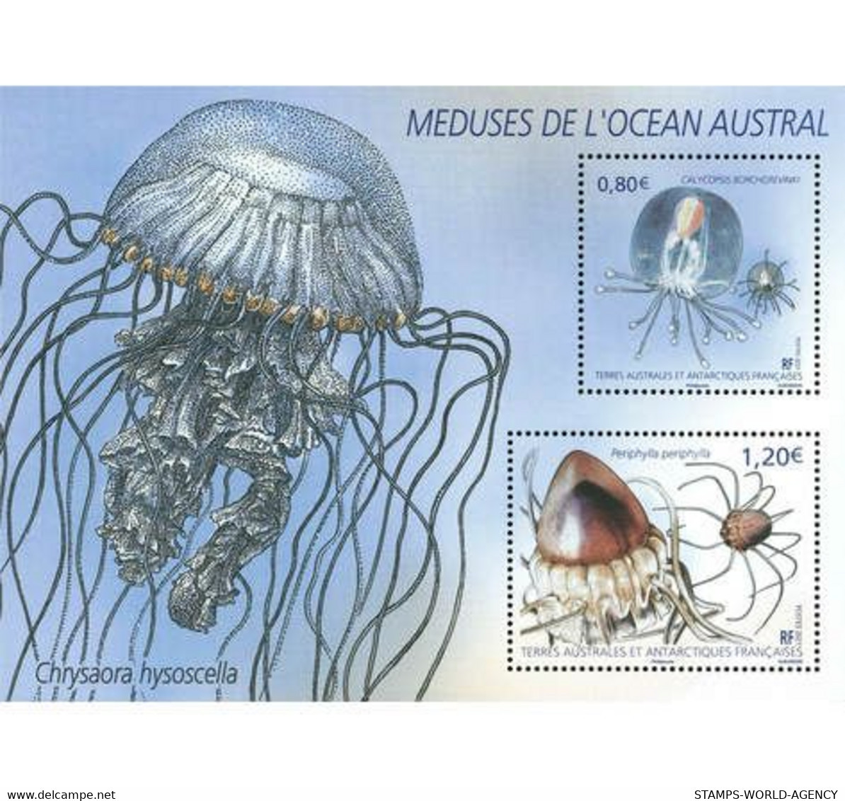 2021-01- TAAF- FSAT- Stamps Face Value Price  LES MEDUSES     MNH** - Faune Antarctique