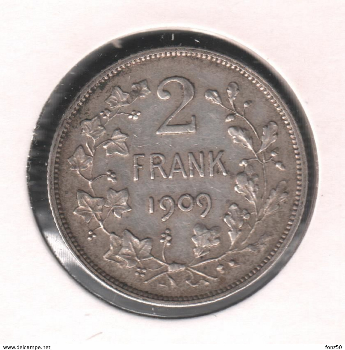 LEOPOLD II * 2 Frank 1909 Frans * Met Punt * Prachtig * Nr 10912 - 2 Francs