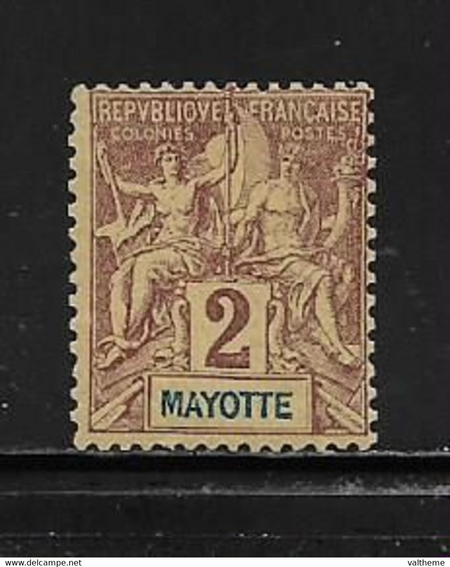 MAYOTTE ( FRMAY - 216 )  1892  N° YVERT ET TELLIER  N° 2  N* - Ongebruikt