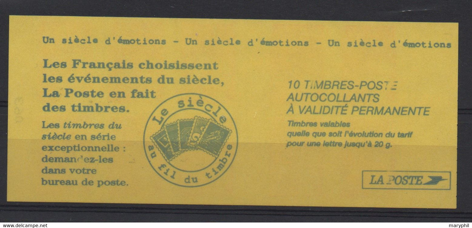 LOT 487- FRANCE CARNET N° 3085 -  C6 -  MACULAGE ENTRE LES 2 PAIRES VERTICALES - Cuadernillos