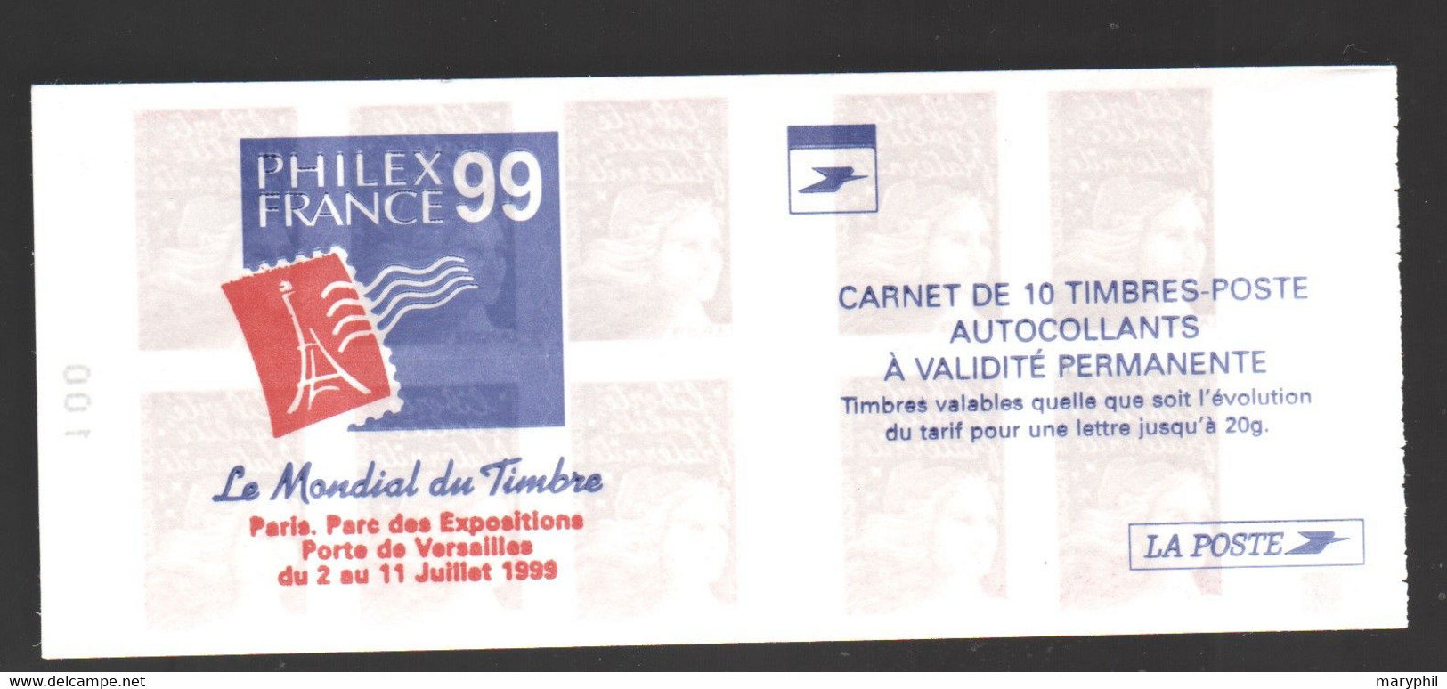 LOT 487- FRANCE CARNET N° 3085  -  C4a  - CARRE NOIR   - Cote 50,00€ - Markenheftchen
