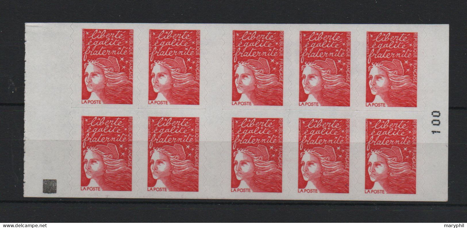 LOT 487- FRANCE CARNET N° 3085  -  C4a  - CARRE NOIR   - Cote 50,00€ - Libretti