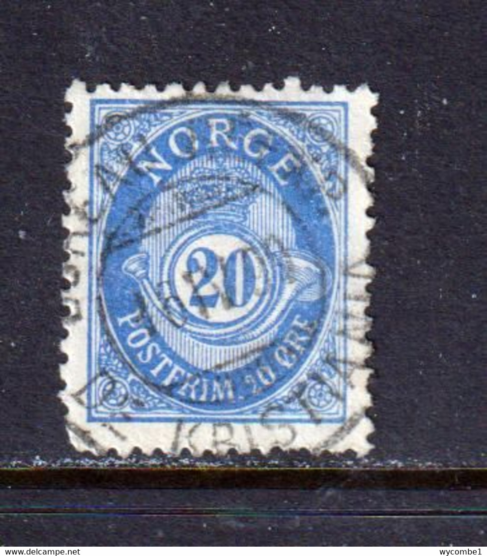 NORWAY - 1893-1908 Posthorn  20o Used As Scan - Used Stamps