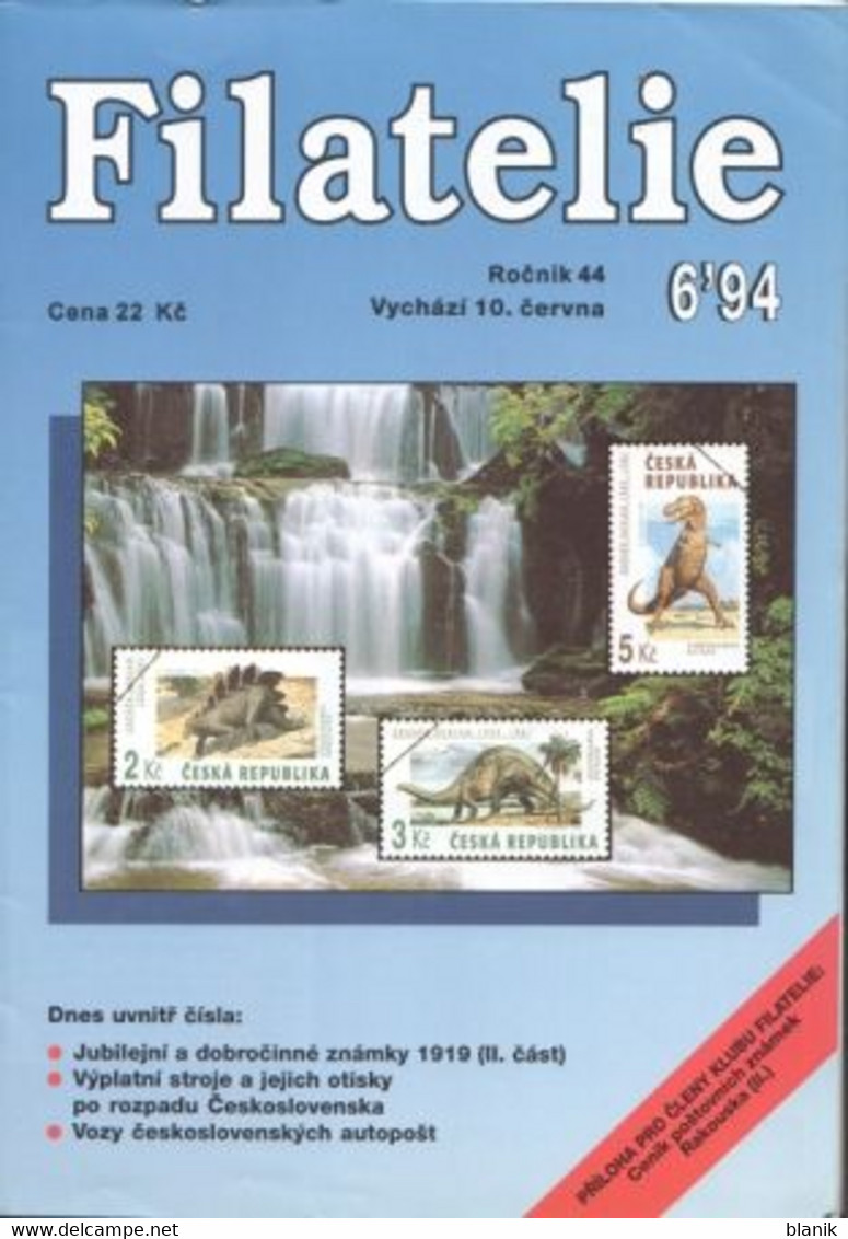 CZ - Zeitschrift - časoppis / FILATELIE 1994 - komplette Jahrgang - FILATELIE 1994 / 01 - 12 - kompletní ročník