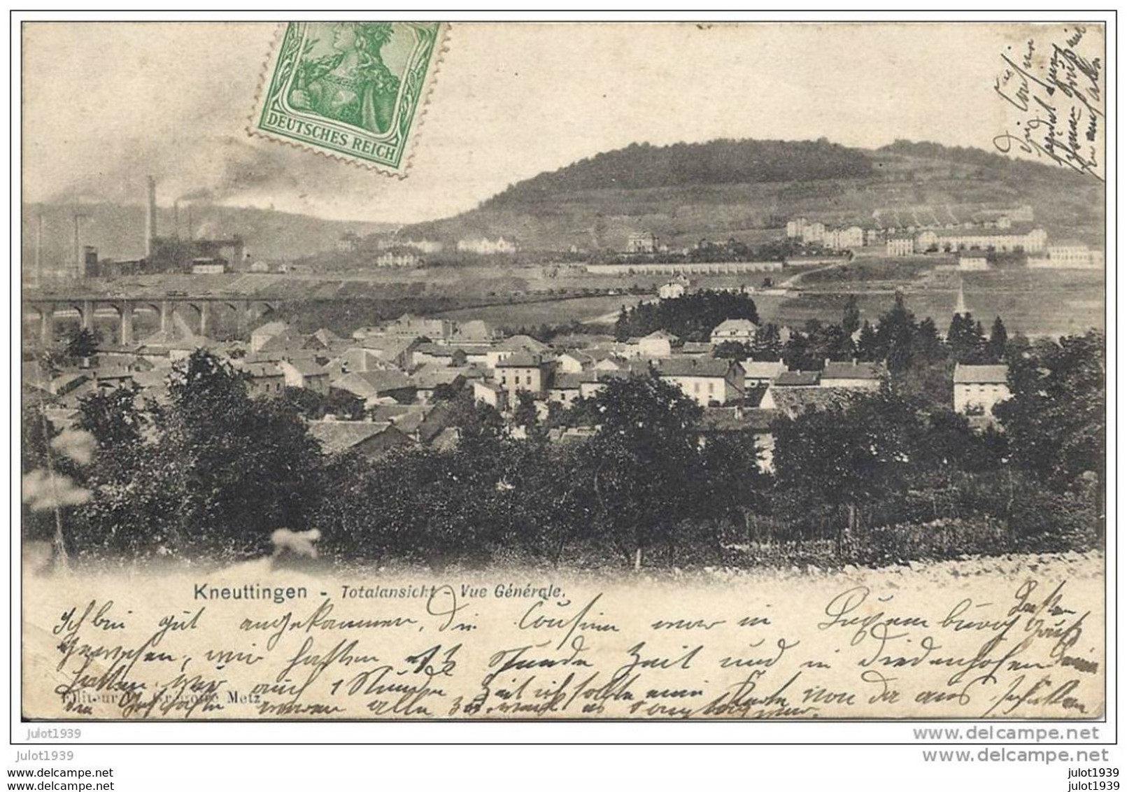 ASSELBORN ..-- KNUTANGE ..-- 1905 Vers ASSELBORN , TROIS - VIERGES ( Mr Frédéric MUTSCH ) . Voir Verso . - Ulflingen