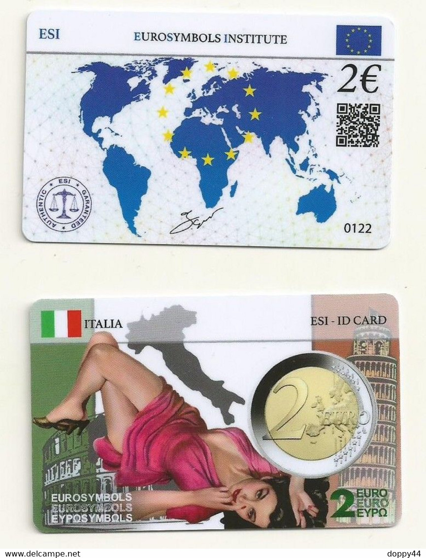 CARTE DE COLLECTION SANS PIECE ITALIE EUROSYMBOLS INSTITUTE ESI ID CARD SERIE PIN-UP. - Italien