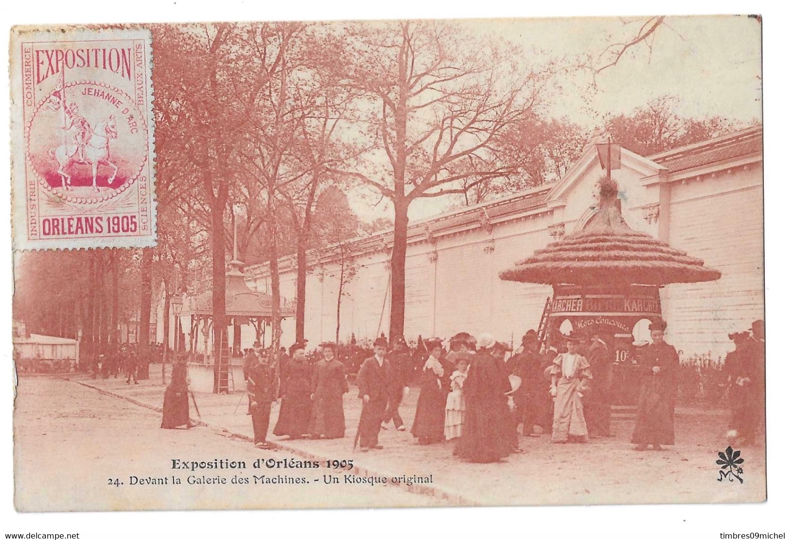 CPA  Orléans "Exposition D'Orléans 1905 Devant La Galerie Des Machines Un Kiosque Original" - Photos