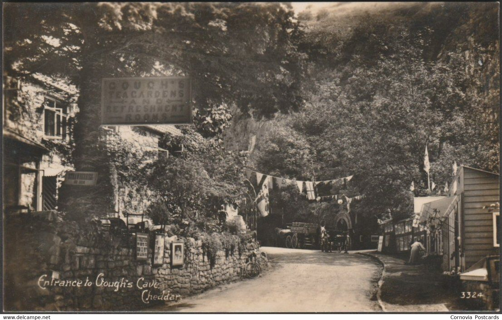 Entrance To Gough's Cave, Cheddar, Somerset, C.1910s - William Gough RP Postcard - Cheddar