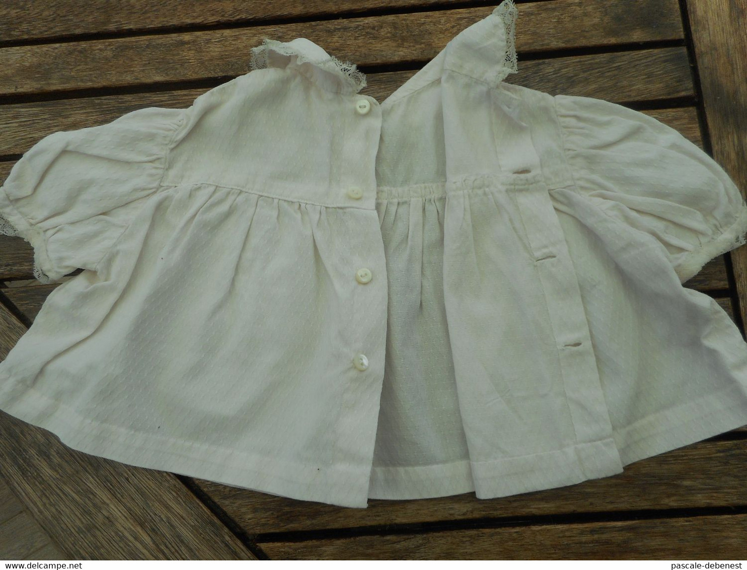 Robe blanche bébé 6 mois