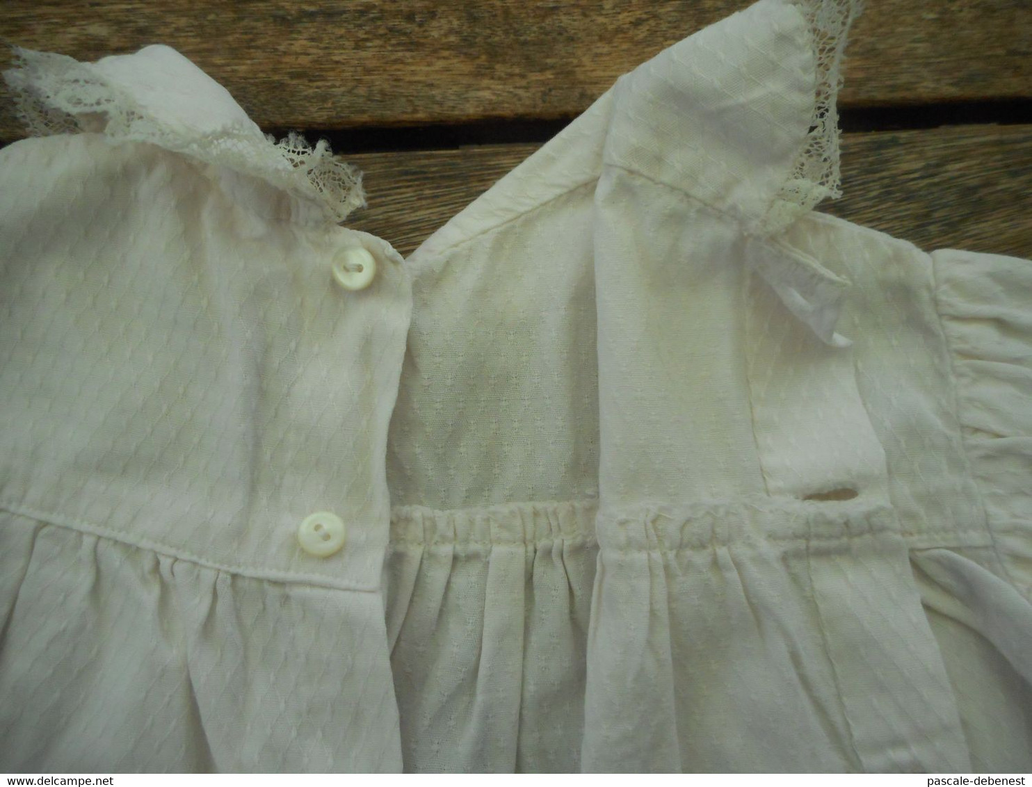 Robe blanche bébé 6 mois