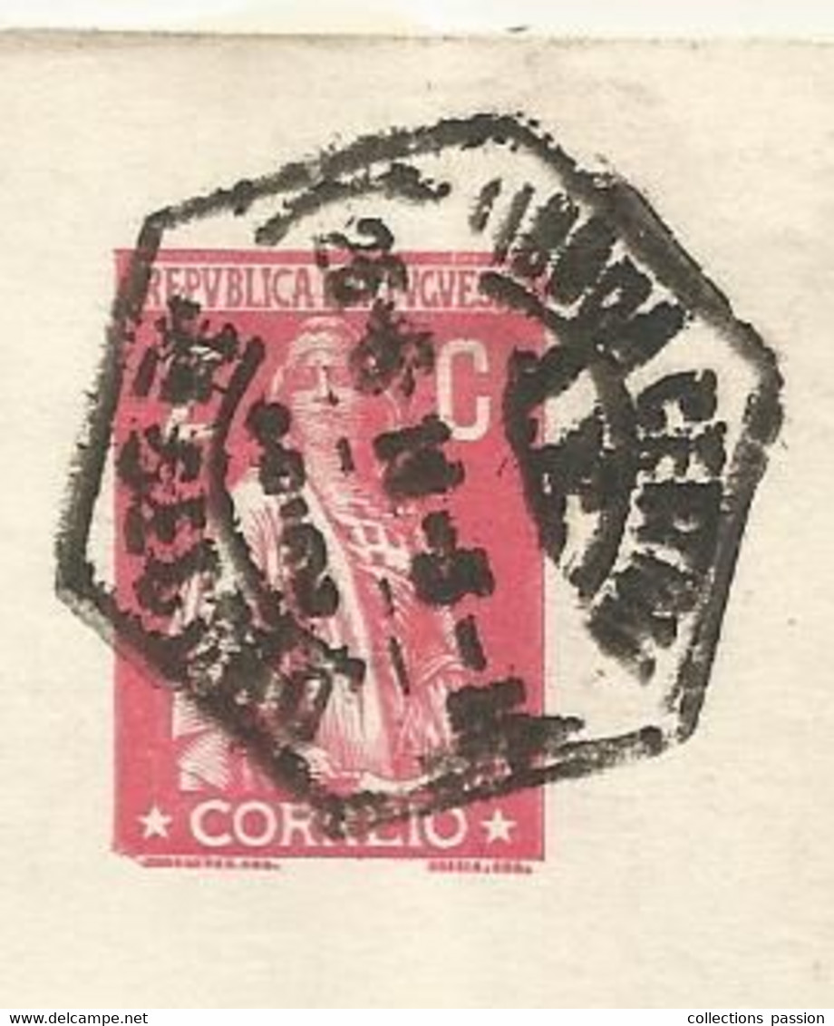 Sur Carte Postale , Bilhete Postal , Portugal , LISBOA CENTRAL , Seccao ,1911 - Poststempel (Marcophilie)