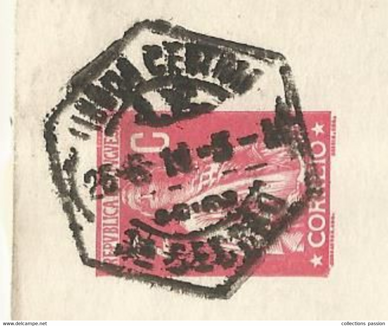 Sur Carte Postale , Bilhete Postal , Portugal , LISBOA CENTRAL , Seccao ,1911 - Marcophilie