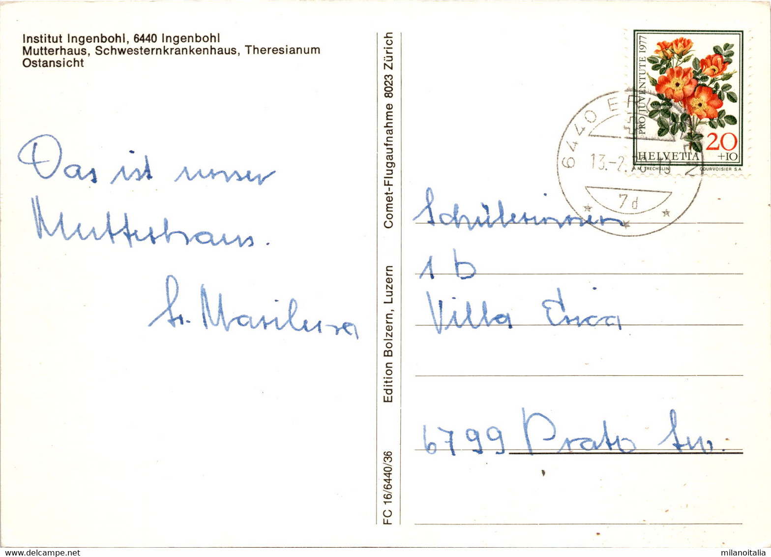 Institut Ingenbohl - Ingenbohl (16/6440/36) * 13. 2. 1978 - Ingenbohl