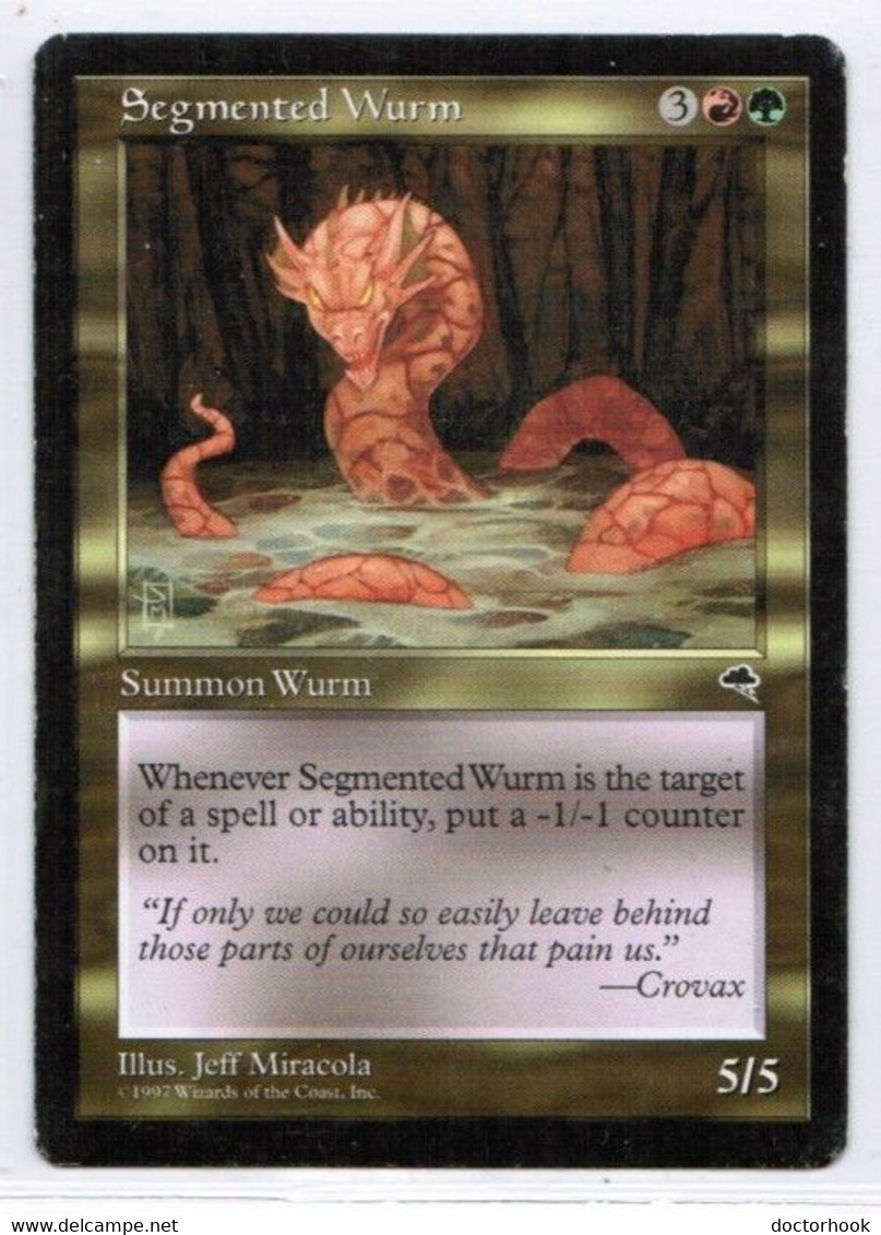 MAGIC The GATHERING  "Segmented Wurm"---TEMPEST (MTG--148-2) - Autres & Non Classés