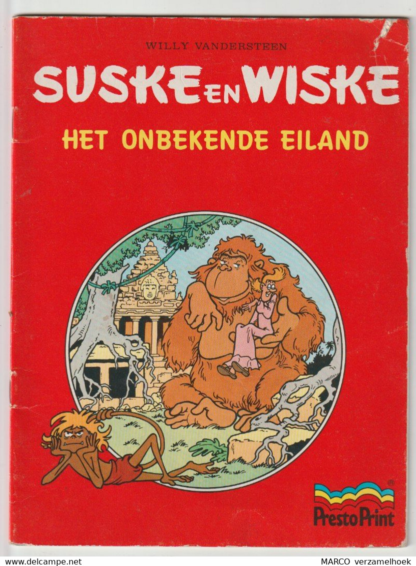 Suske En Wiske Het Onbekende Eiland Standaard Uitgeverij Presto Print 1983 Willy Vandersteen - Suske & Wiske