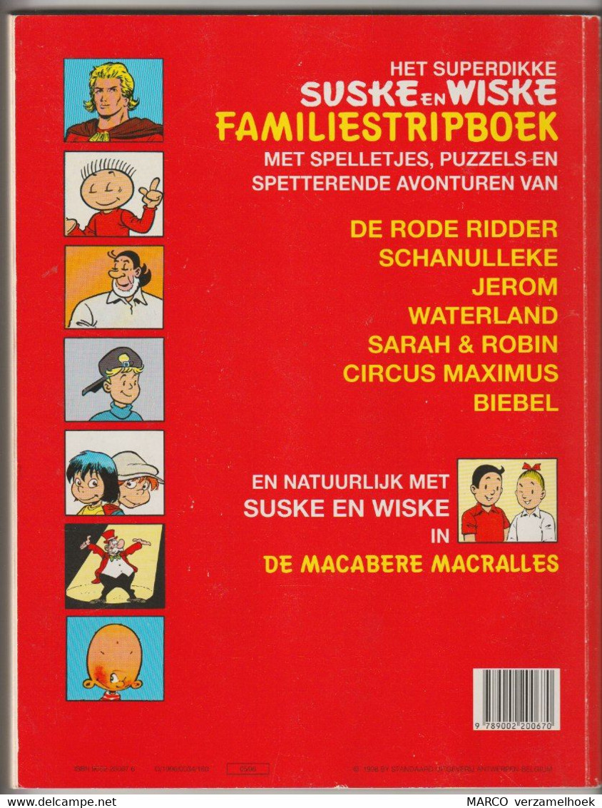 Suske En Wiske Familiestripboek Standaard Uitgeverij 1996 Willy Vandersteen - Suske & Wiske