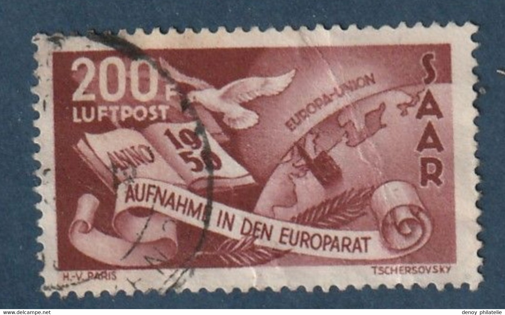 PA 13 Oblitéré Légère Froissure - Airmail