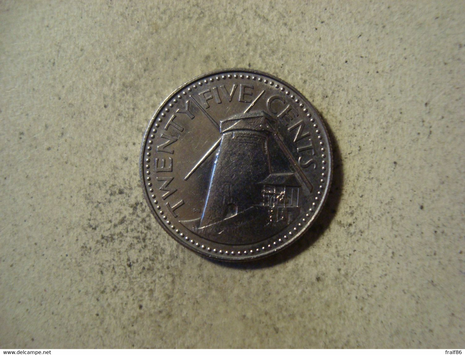 MONNAIE BARBADES 25 CENTS 1978 - Barbados (Barbuda)