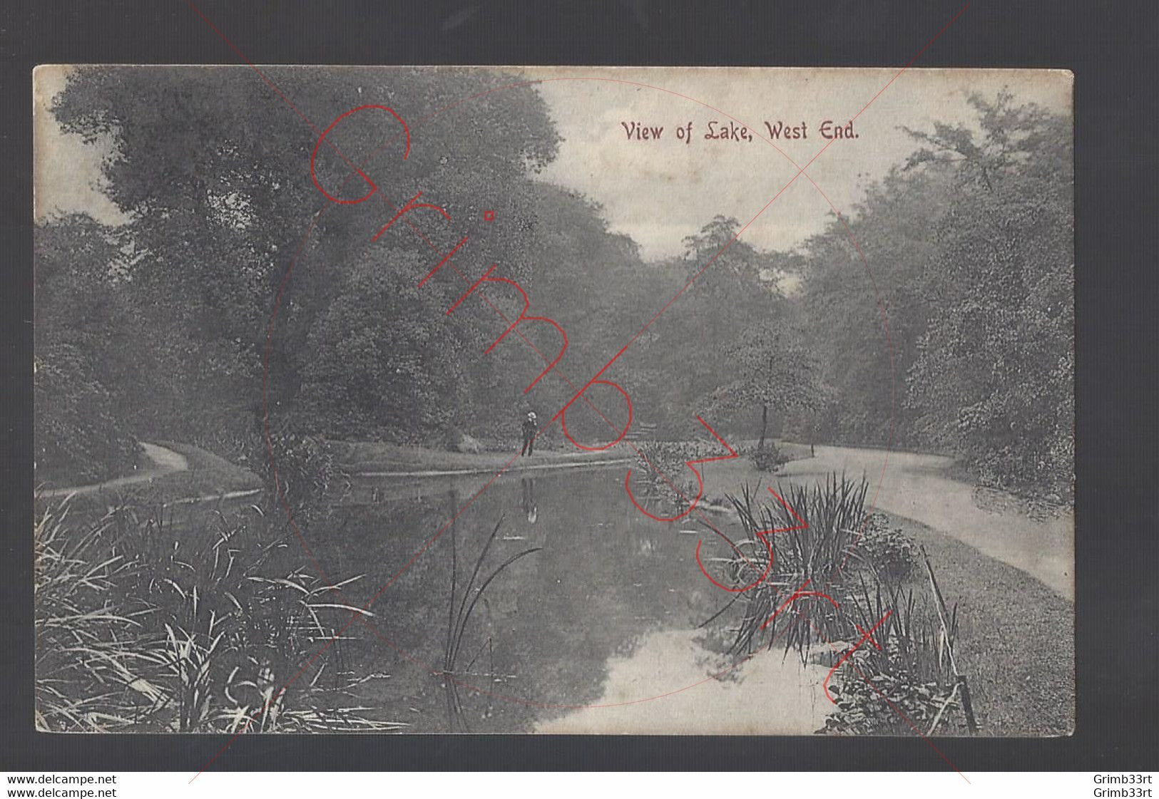 Manchester - The Royal Botanical Gardens - View Of Lake, West End - Postkaart - Manchester