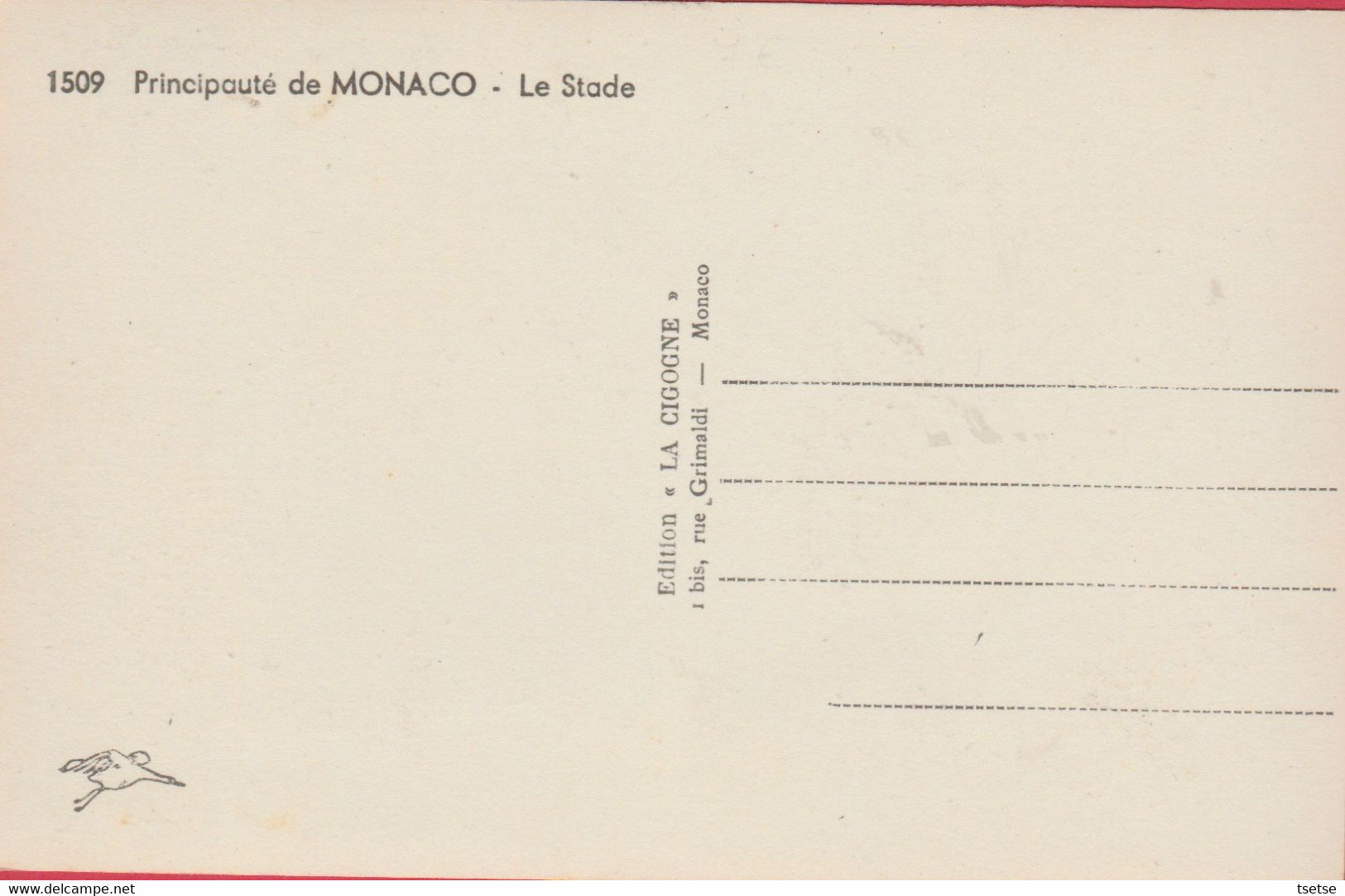 A.S. Monaco  - Ancien Stade Louis II / Années 60  ( Voir Verso ) - Estadios