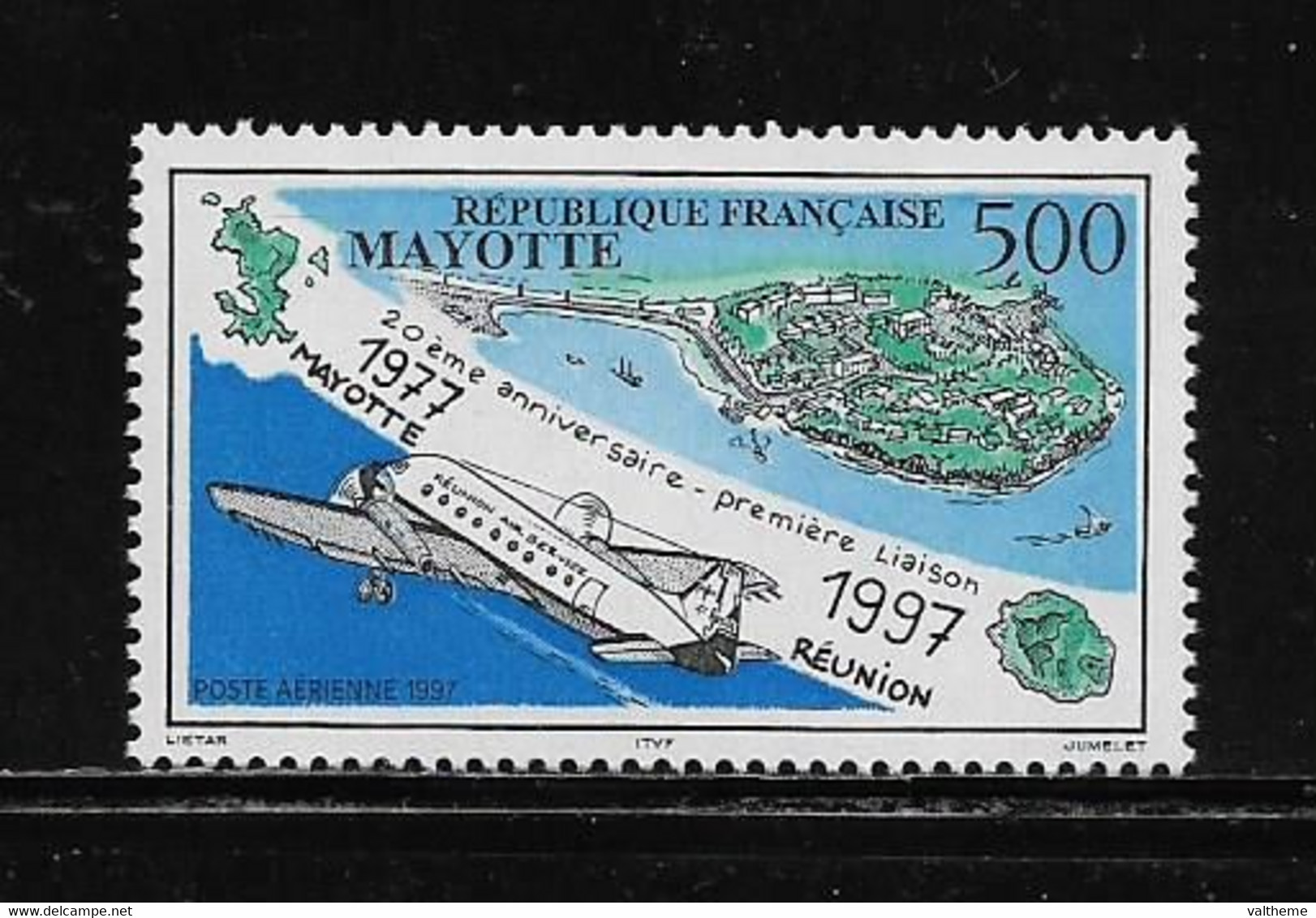 MAYOTTE ( FRMAY - 437 )  1997  N° YVERT ET TELLIER  N° 2   N** - Airmail