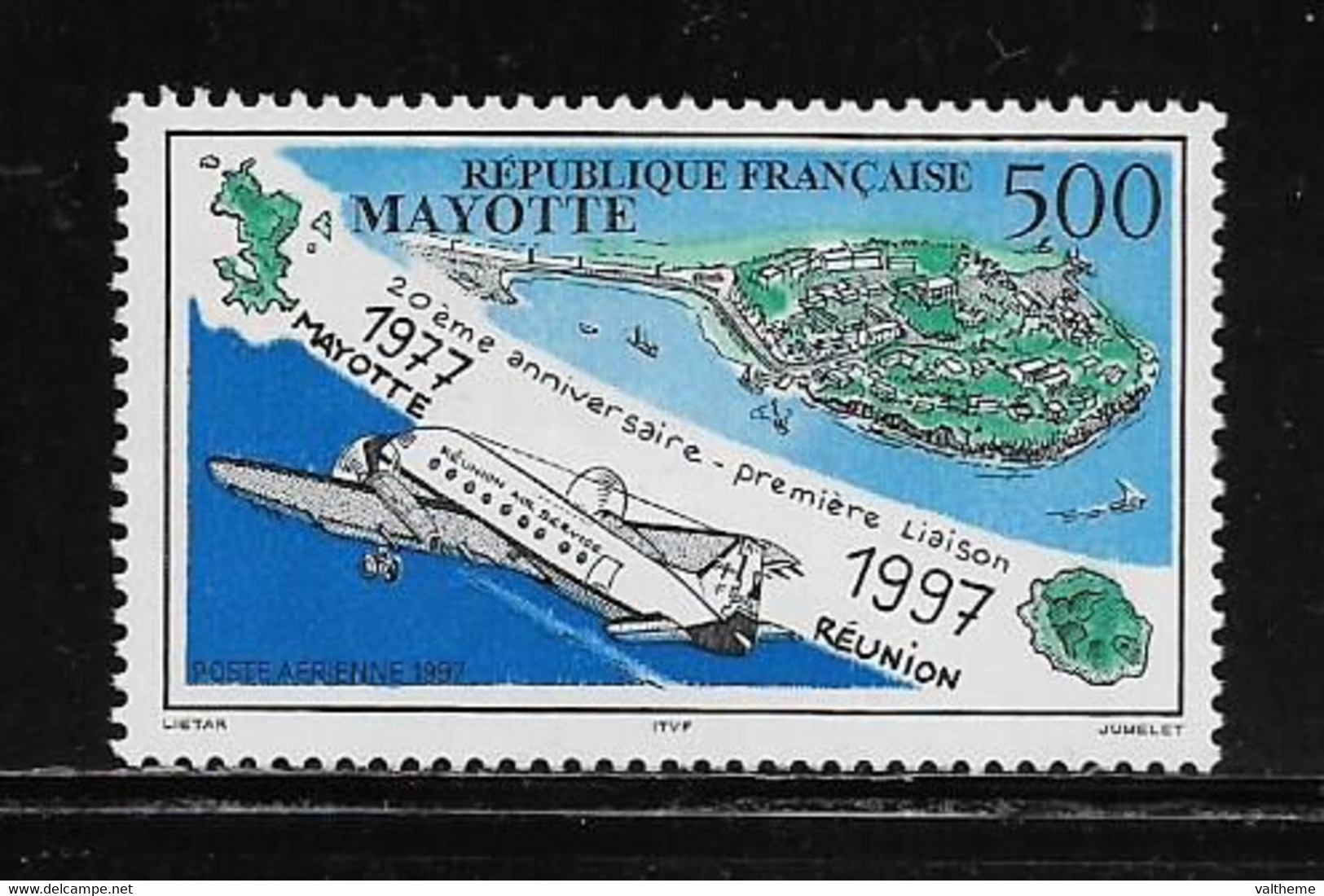 MAYOTTE ( FRMAY - 438 )  1997  N° YVERT ET TELLIER  N° 2   N** - Posta Aerea