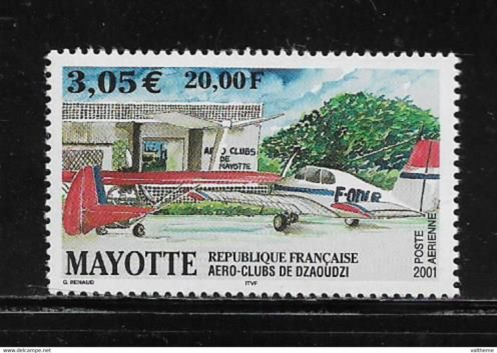 MAYOTTE ( FRMAY - 444 )  2001  N° YVERT ET TELLIER  N° 5   N** - Posta Aerea