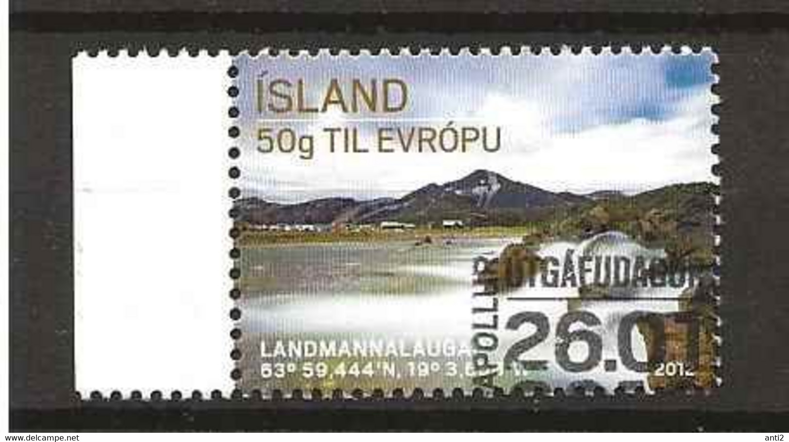 Iceland 2012  Tourism (I)  -   NatureReserve Landmannalaugar, Mi 1345. Used - Used Stamps