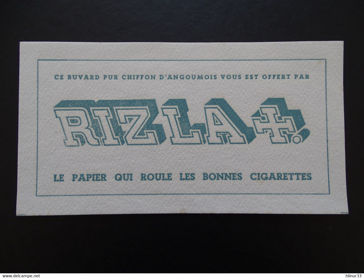 RIZ-V01 - 2 Buvards – RIZ LA+ - Le Papiers Qui Roule Les Bonnes Cigarettes – Quelques Rousseurs - Format 21x11 - Tabak & Cigaretten