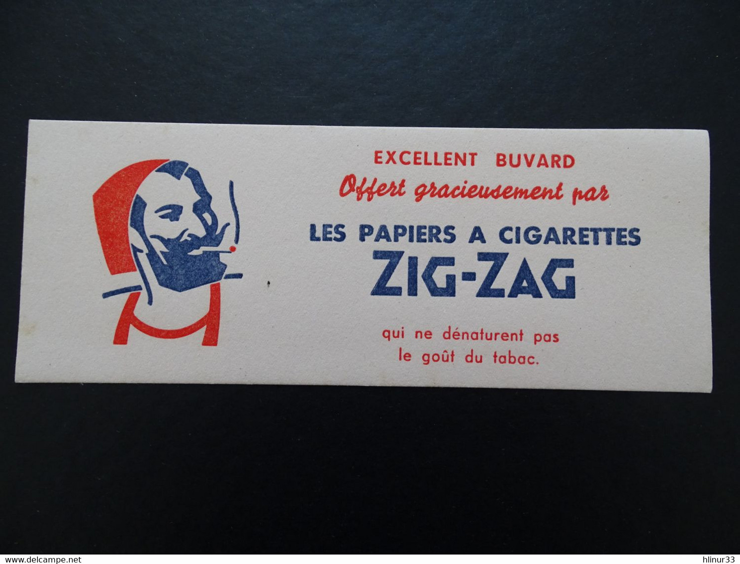 ZIG-G01 - Buvard – Papiers à Cigarettes ZIG-ZAG – Grand Format – 21,5x8,3 - Voir Scans - Tobacco