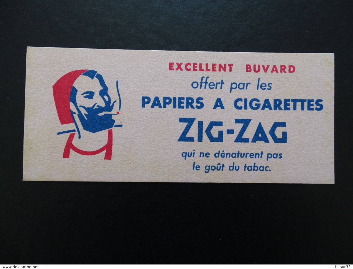 ZIG-P01 - Buvard – Papiers à Cigarettes ZIG-ZAG – Petit Format – 17,0x7,3 - Voir Scans - Tabak