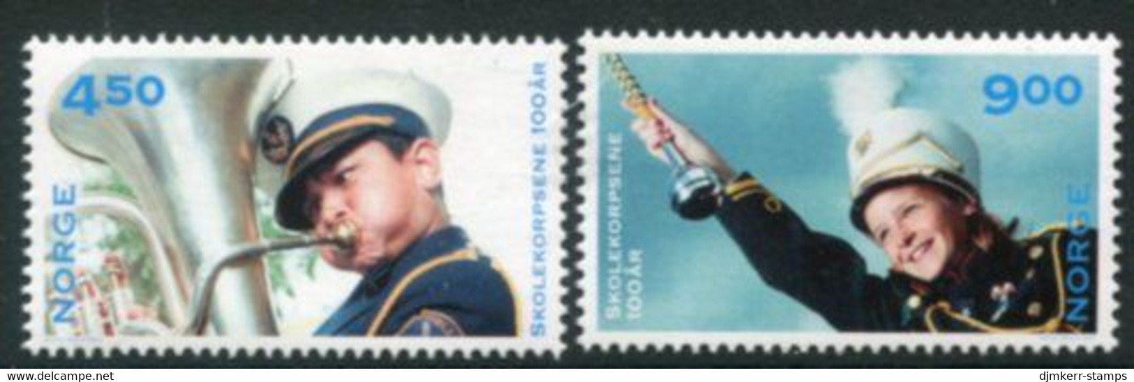 NORWAY 2001 School Wind Bands MNH / **.  Michel 1385-86 - Unused Stamps