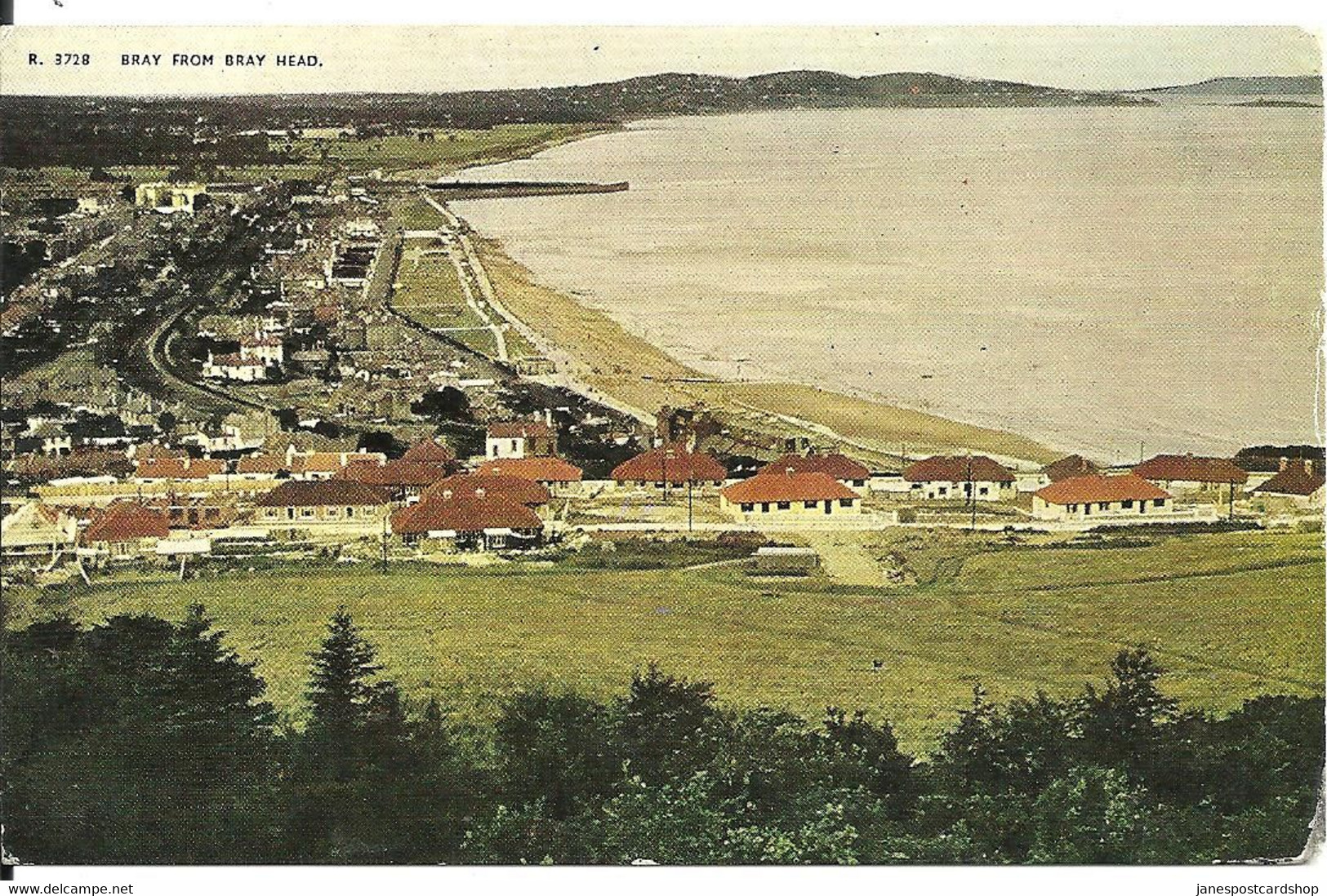 BRAY FROM BRAY HEAD - COUNTY WICKLOW - IRELAND - POSTALLY USED 1958 - Wicklow