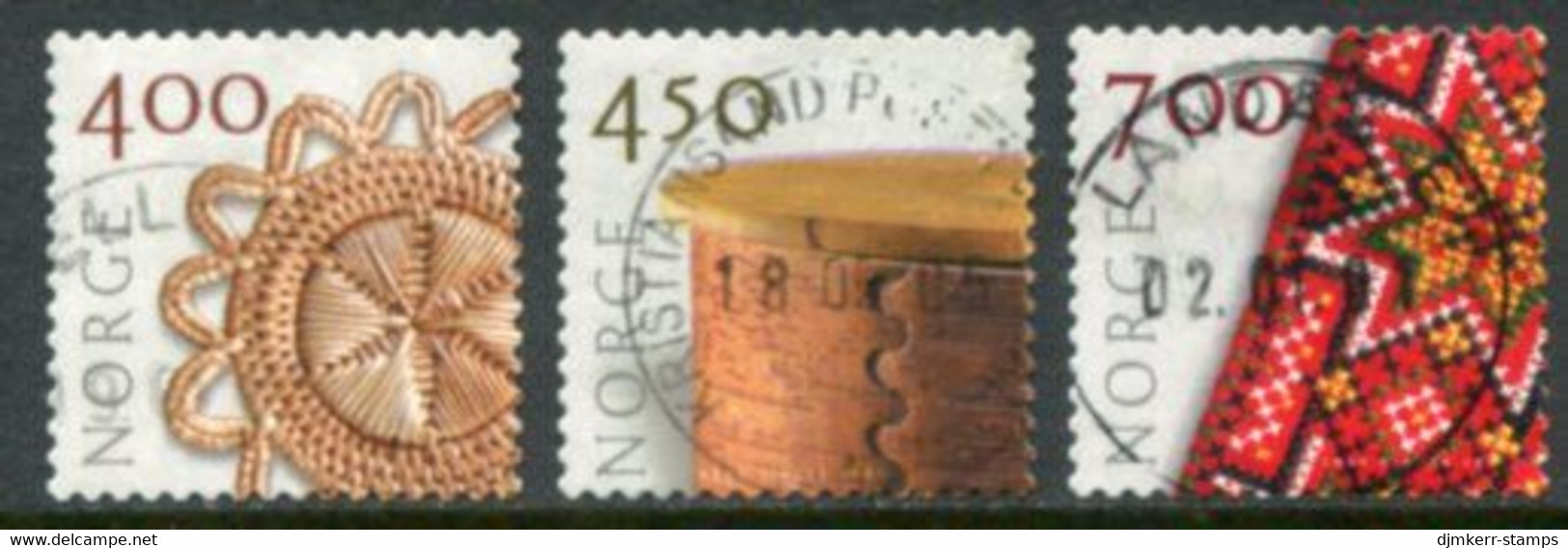 NORWAY 2001 Handicrafts Definitive Used.  Michel 1368-70 - Used Stamps